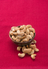 nuts. cashew nuts on the background