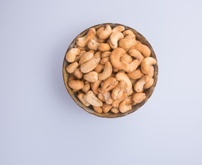 nuts. cashew nuts on the background