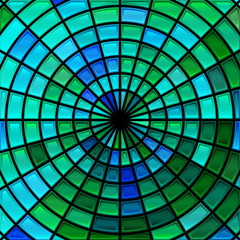 Naklejka premium abstract vector stained-glass mosaic background