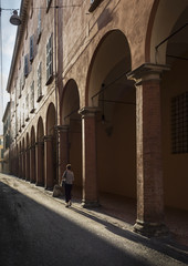 Bologna Portico at Dusk