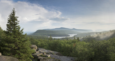 Catskill Mountain View with  North/South Lakes, Katterskill High Peak and Roundtop Mtn - 90753729