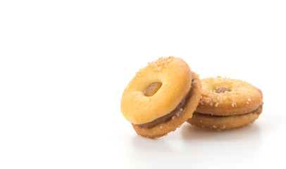 coconut biscuit with pineapple jam