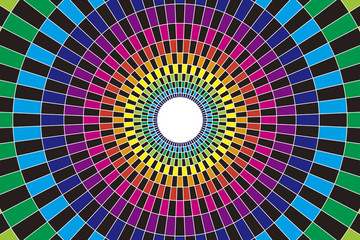 背景素材壁紙,モザイク柄,モザイク模様,ステンドグラス,円形,円型,輪,サークル状,放射状,窓ガラス
