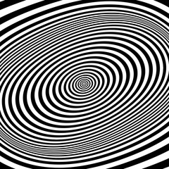 Black and white abstract striped background. Optical Art. 