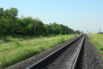 Fototapeta na wymiar Railway tracks