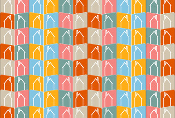 real estate city circuit mirror business background