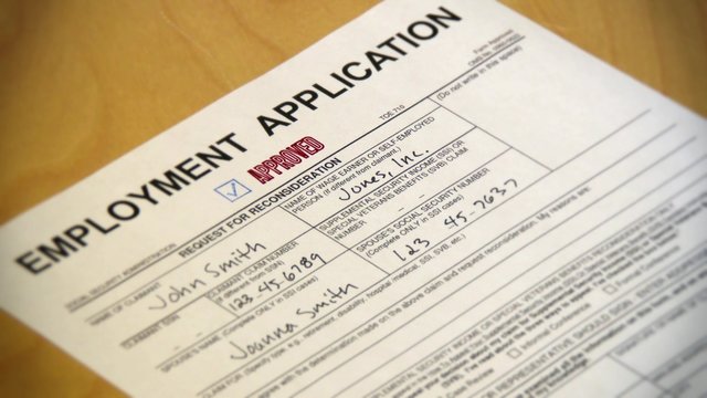 4K Employment Application Approved 4165