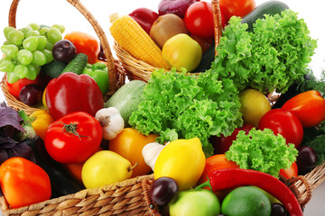 Fresh vegetables and fruits, closeup