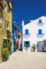 Colorful houses on Burano