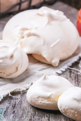 Fototapeta na wymiar Close up of meringue