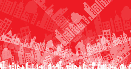 Building and real estate city illustration. Abstract background