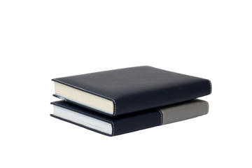 Blank book isolated on white background with clipping path to replace your design