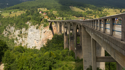 Fototapeta na wymiar Bridge over Tara river in Montenegro