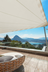 beautiful terrace of a penthouse