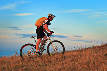 Mountain Bike cyclist riding outdoor