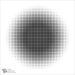 Vector Background #Square Dot Pattern, Halftone Circle