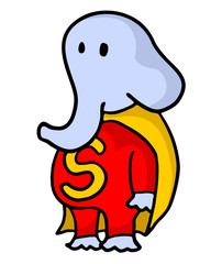 funny elephant hero