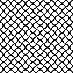 Fototapeta premium Monochrome seamless curly fence pattern