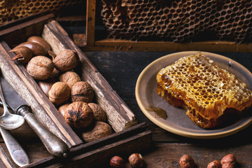Honeycomb and nuts