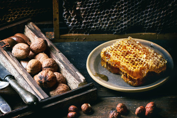 Honeycomb and nuts