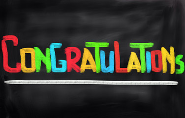 Obraz premium Congratulations Concept