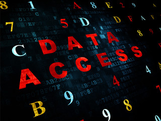 Data concept: Data Access on Digital background