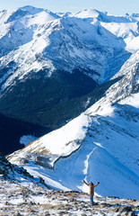 Fototapeta premium Kasprowy Wierch in the Western Tatras. Winter view.