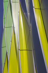 Green, yellow and silver curves of the university hospital in Gr