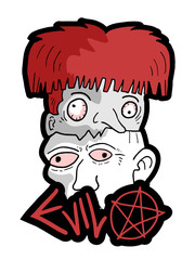 Halloween fear heads