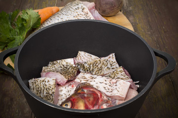 fish bream slices