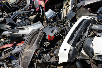 Fototapeta premium Dump of car wrecks