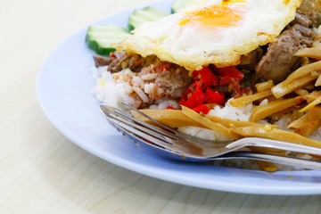 thai food and thai dessert