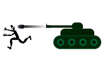 Fototapeta premium war tank