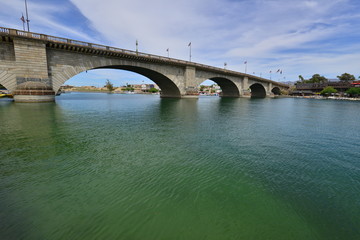 London Bridge at Lake Havasu in Arizona, America.
