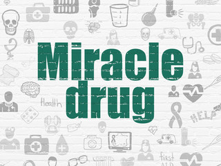 Health concept: Miracle Drug on wall background