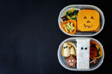 lunch boxes for children in the form of monsters