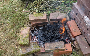 Barbecue en brique