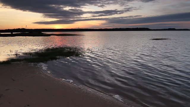 Sunset in the bay