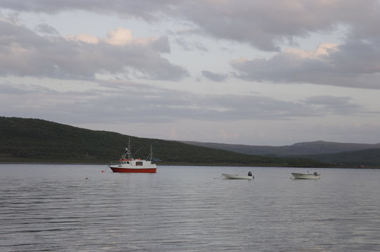 рыболовные суда в заливе Норвегии