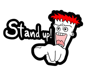 stand up message