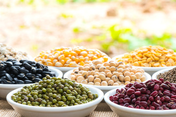 Prepared greenbean and multi colour bean for cooking