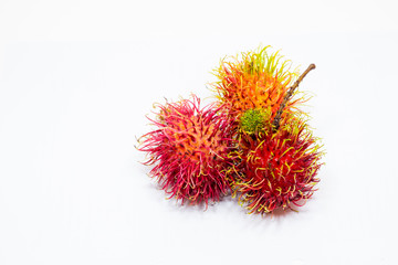 Isolated rambutan