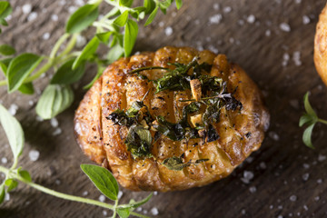 Accordion baked potatoes