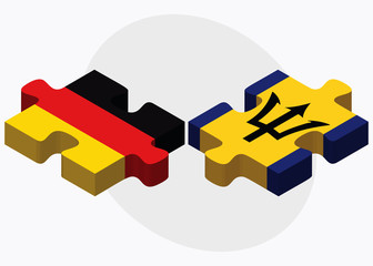 Germany and Barbados Flags