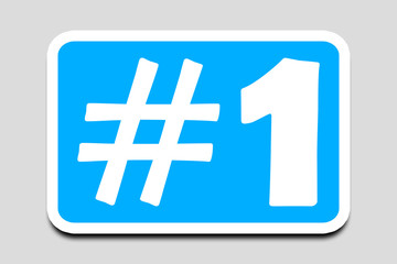 Obraz premium Number One Icon - 3D