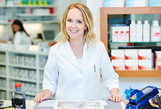 female pharmacutical chemist portrait 