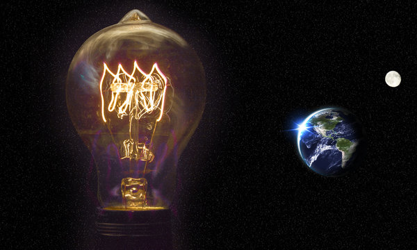 Lightbulb Planet Earth