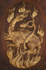Salamandre de François Ier au château de Fontainebleau