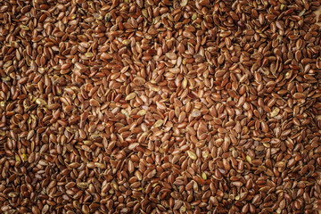 Flax seeds linseed as natural food background