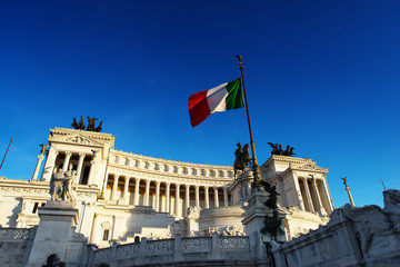 Fototapeta na wymiar Monument Vittorio Emanuele II, Rome, Italy